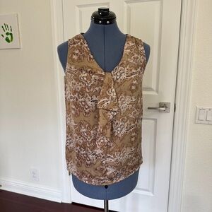 Loft Sleeveless V-Neck Blouse